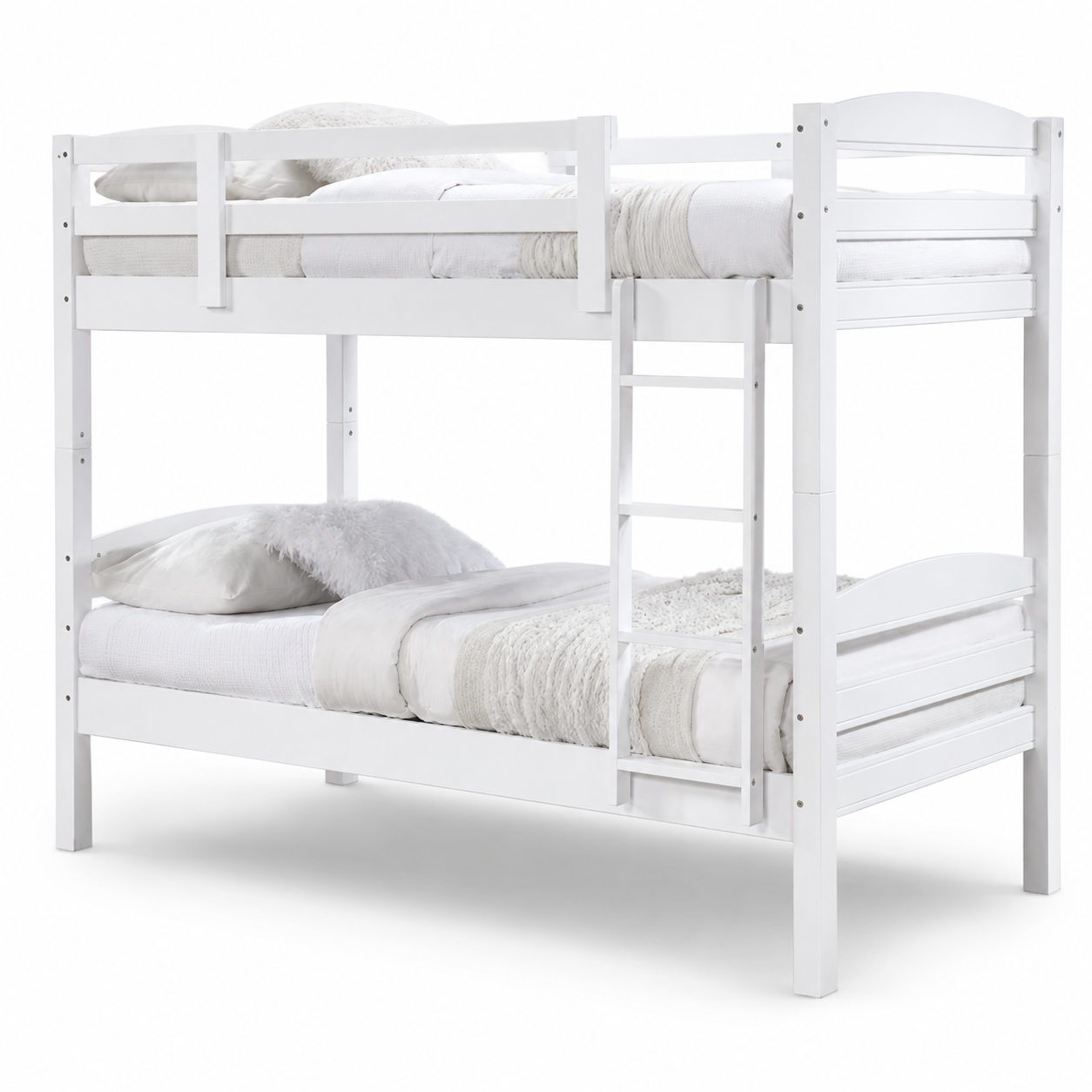 Avonelle White Wooden Double Decker Bed