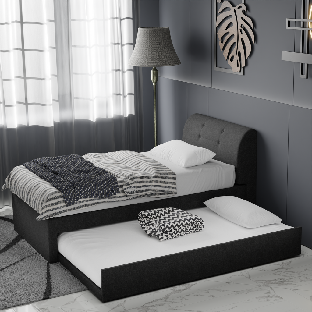Clandestine Fabric 3 in 1 Pull-Out Bed Frame