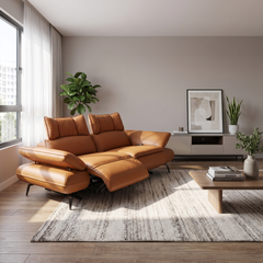 Gomoli Genuine Leather Recliner Sofa