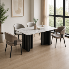 Yvenza Dining Set (1+4)