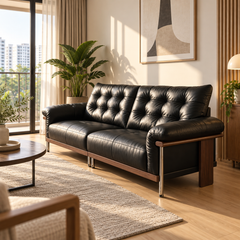 Solmera Leather Sofa
