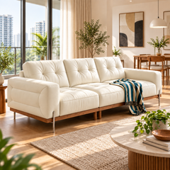 Dervella Leather Sofa