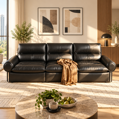 Novessa Genuine Leather Sofa