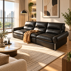 Novessa Genuine Leather Sofa