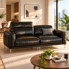 Dovira Leather Sofa