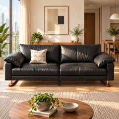 Orlivo Leather Sofa