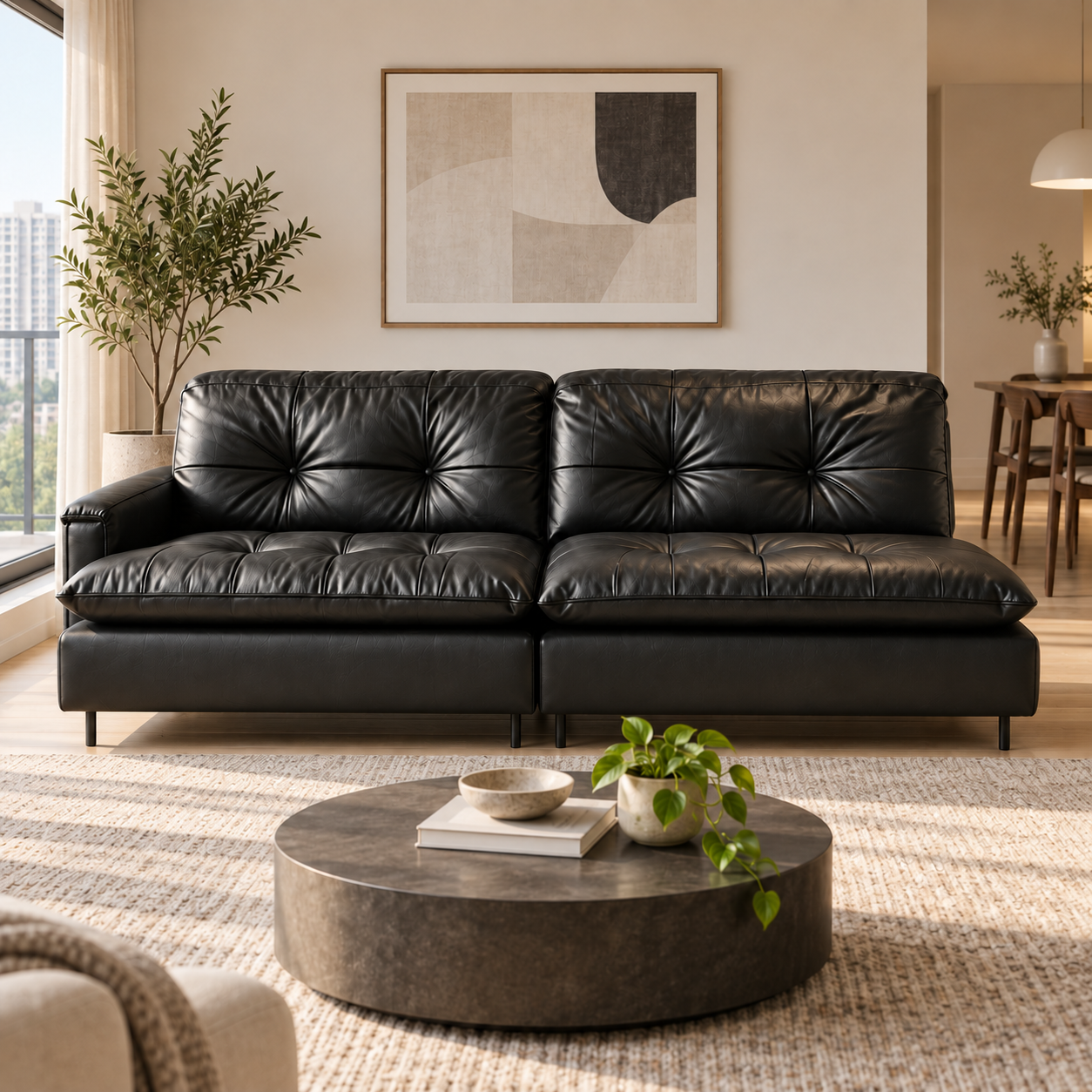 Tavora Leather Sofa