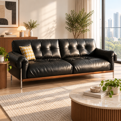 Solvessa Leather Sofa