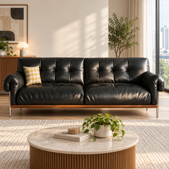 Solvessa Leather Sofa
