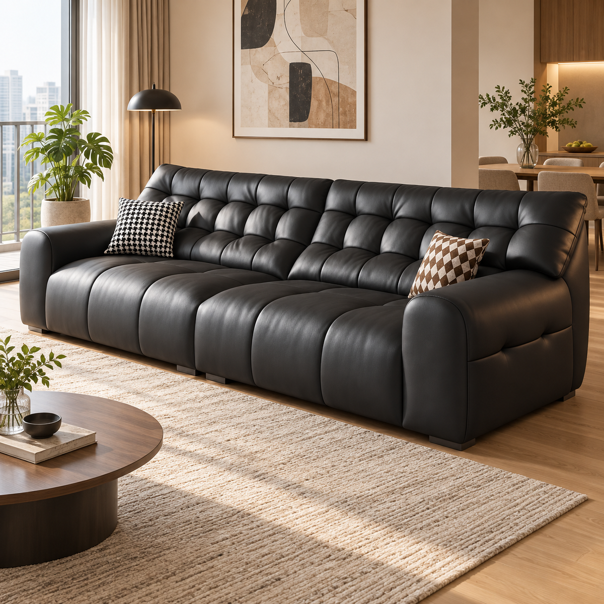 Norella Leather Sofa