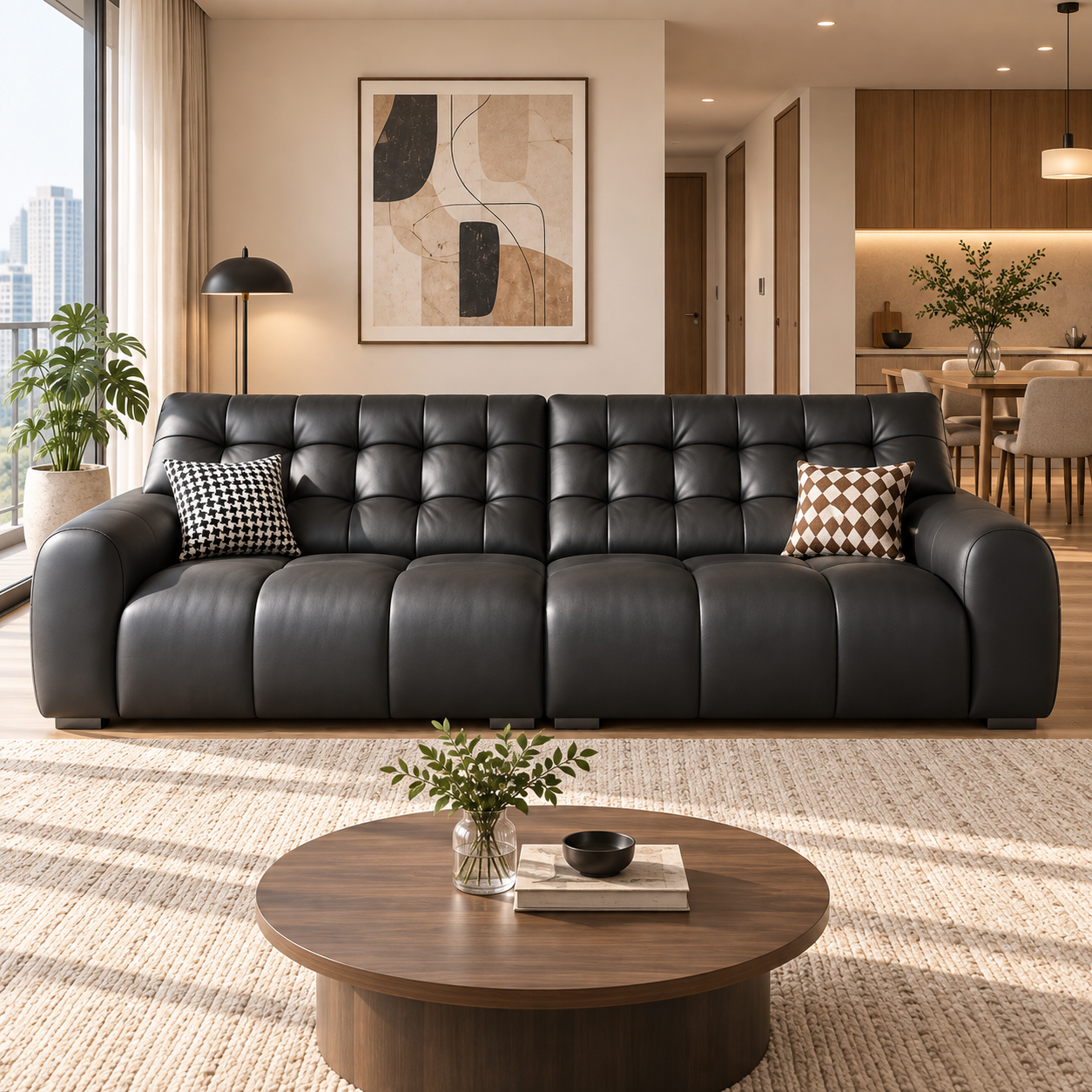 Norella Leather Sofa