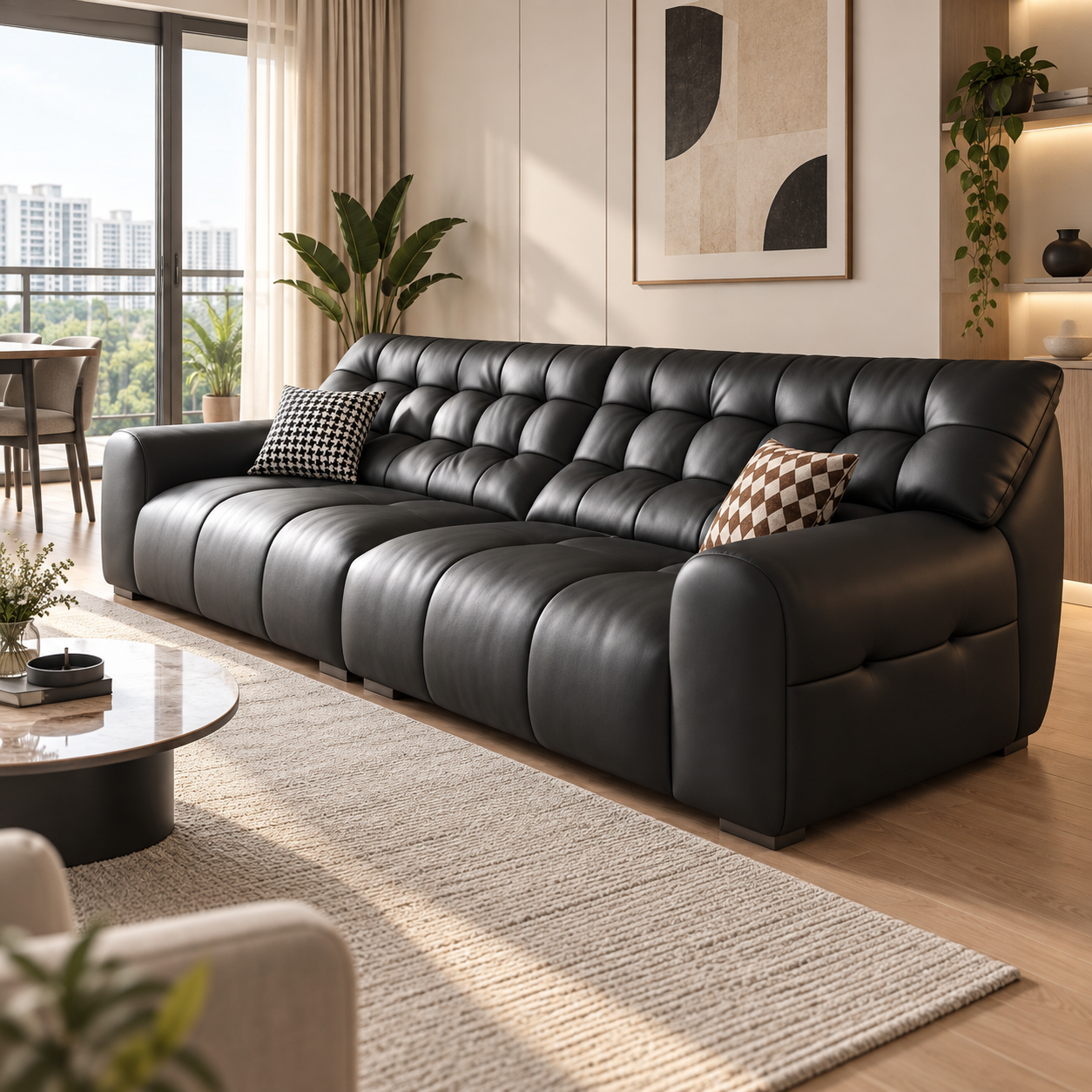 Norella Leather Sofa