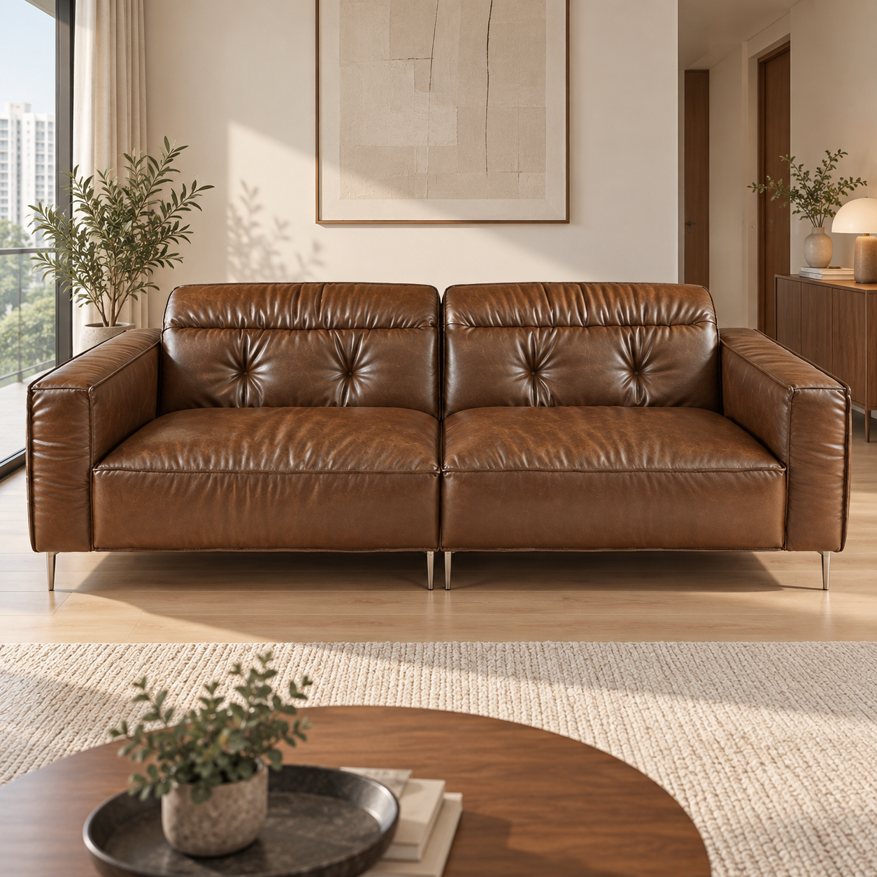 Ormavelle Leather Sofa