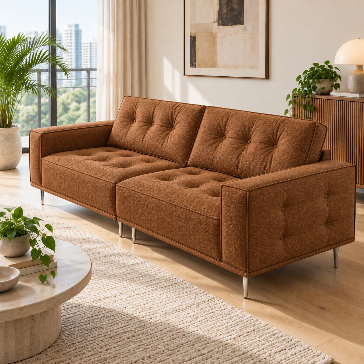 Calvirose Fabric Sofa