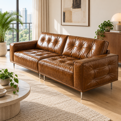 Calvirose Leather Sofa