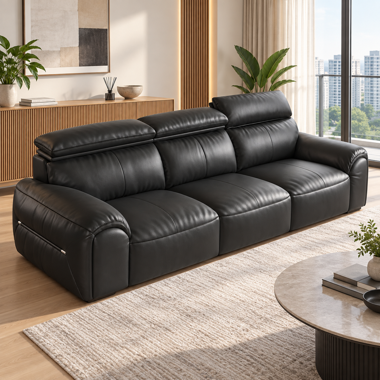 Tenovra Leather Sofa