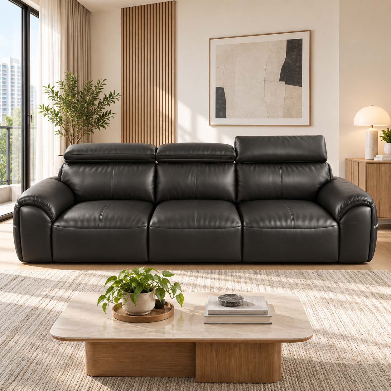 Tenovra Leather Sofa
