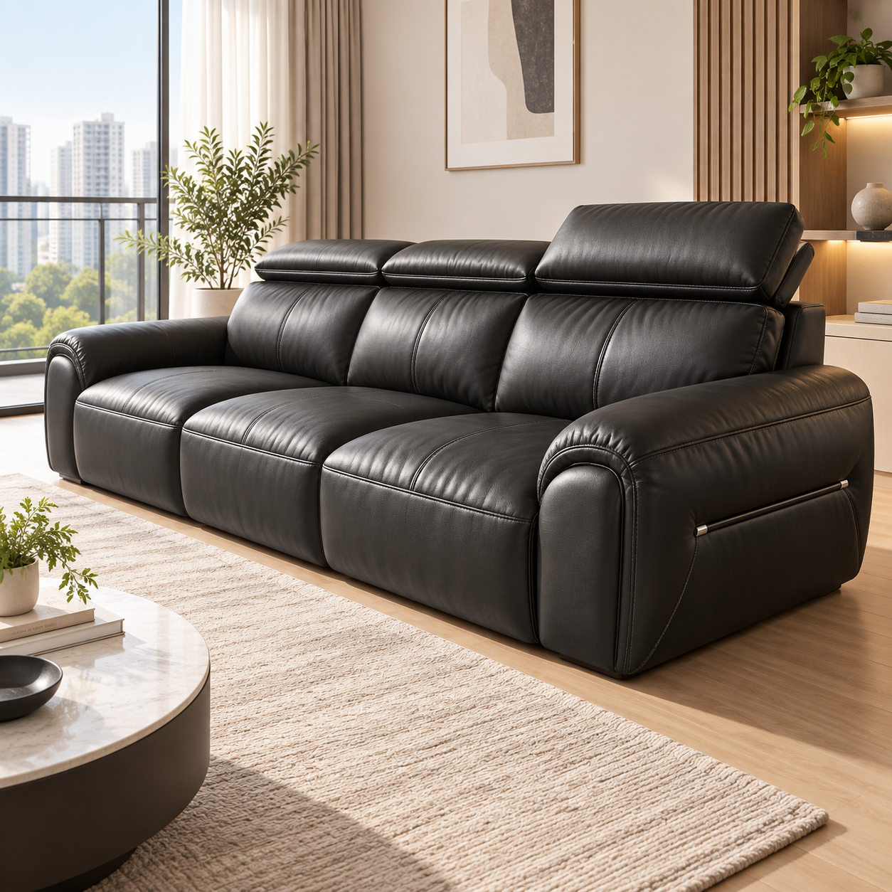 Tenovra Leather Sofa