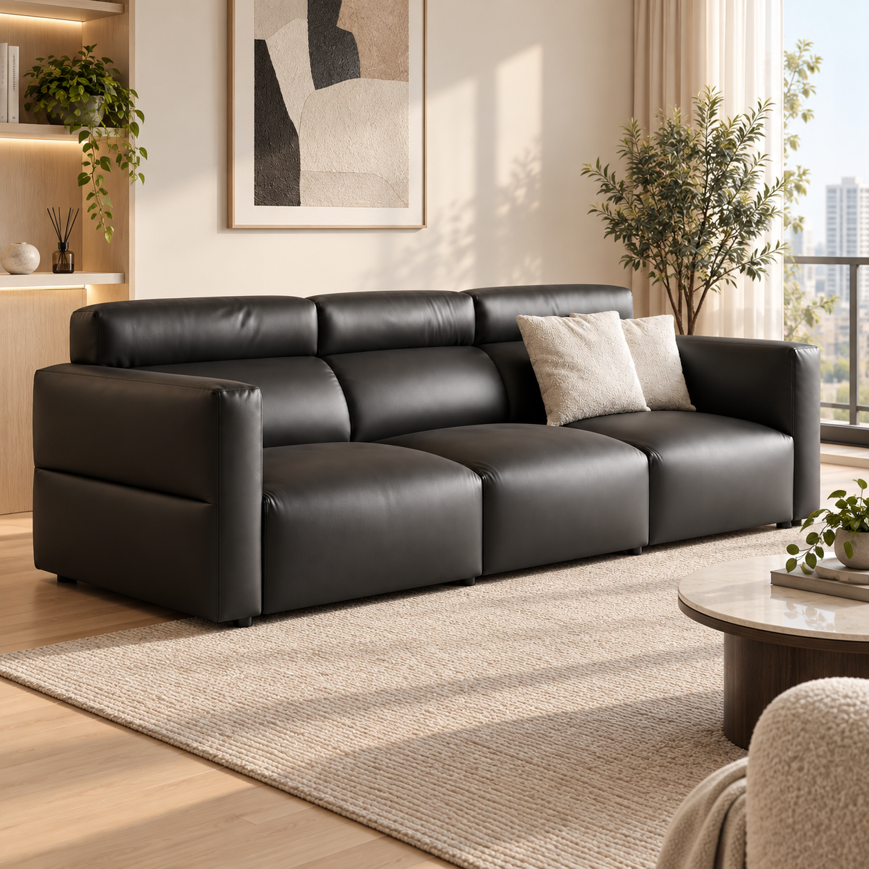 Casvenna Leather Sofa