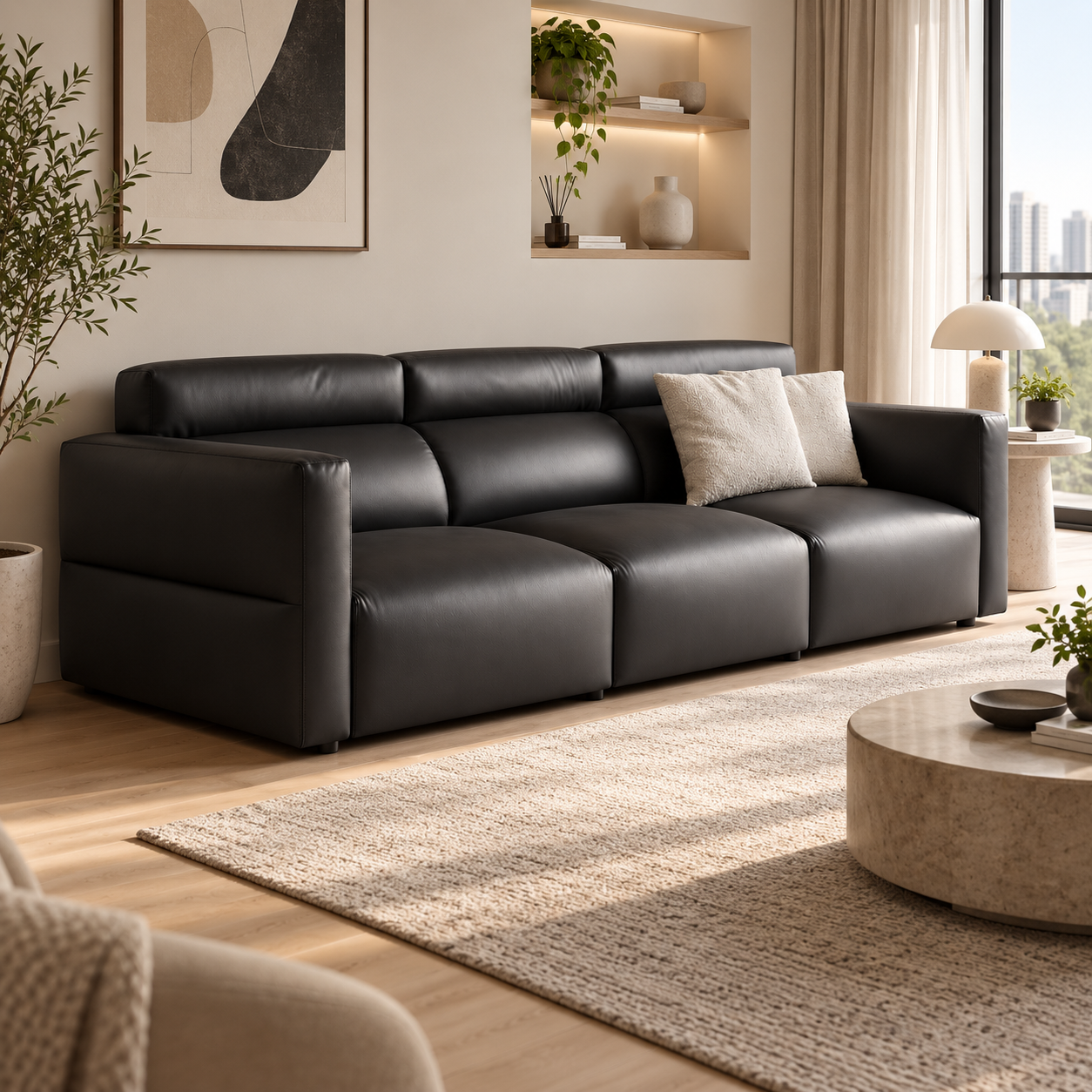 Casvenna Leather Sofa