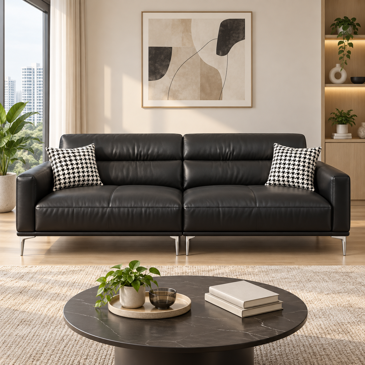 Cazmira Leather Sofa