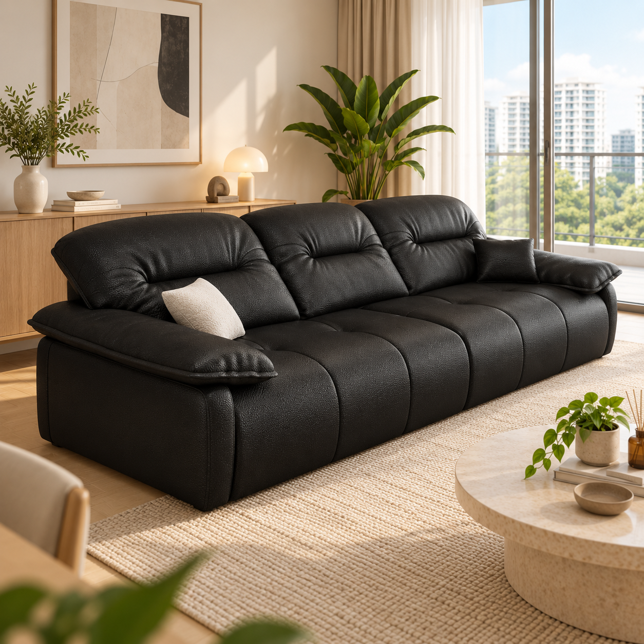 Orelisse Leather Sofa