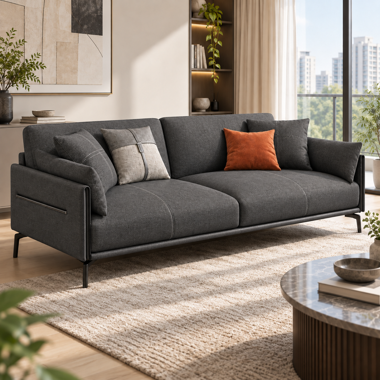Lunvessa Fabric Sofa