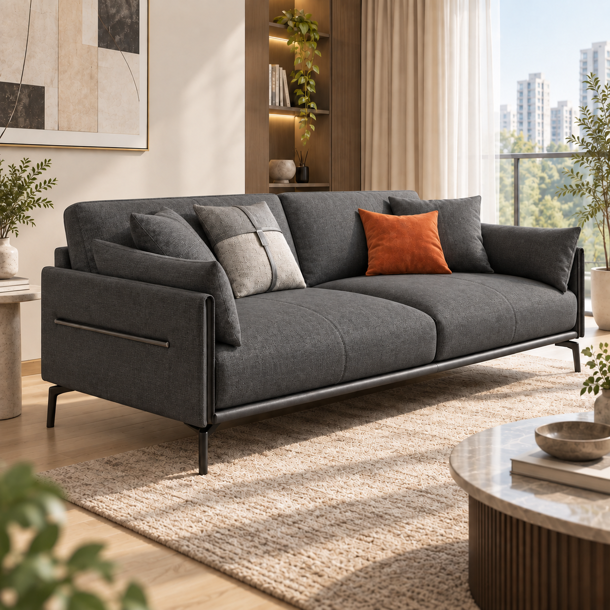 Lunvessa Fabric Sofa
