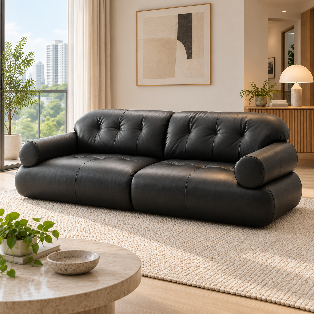 Travelle Leather Sofa