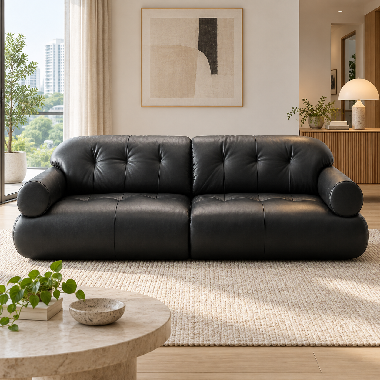 Travelle Leather Sofa