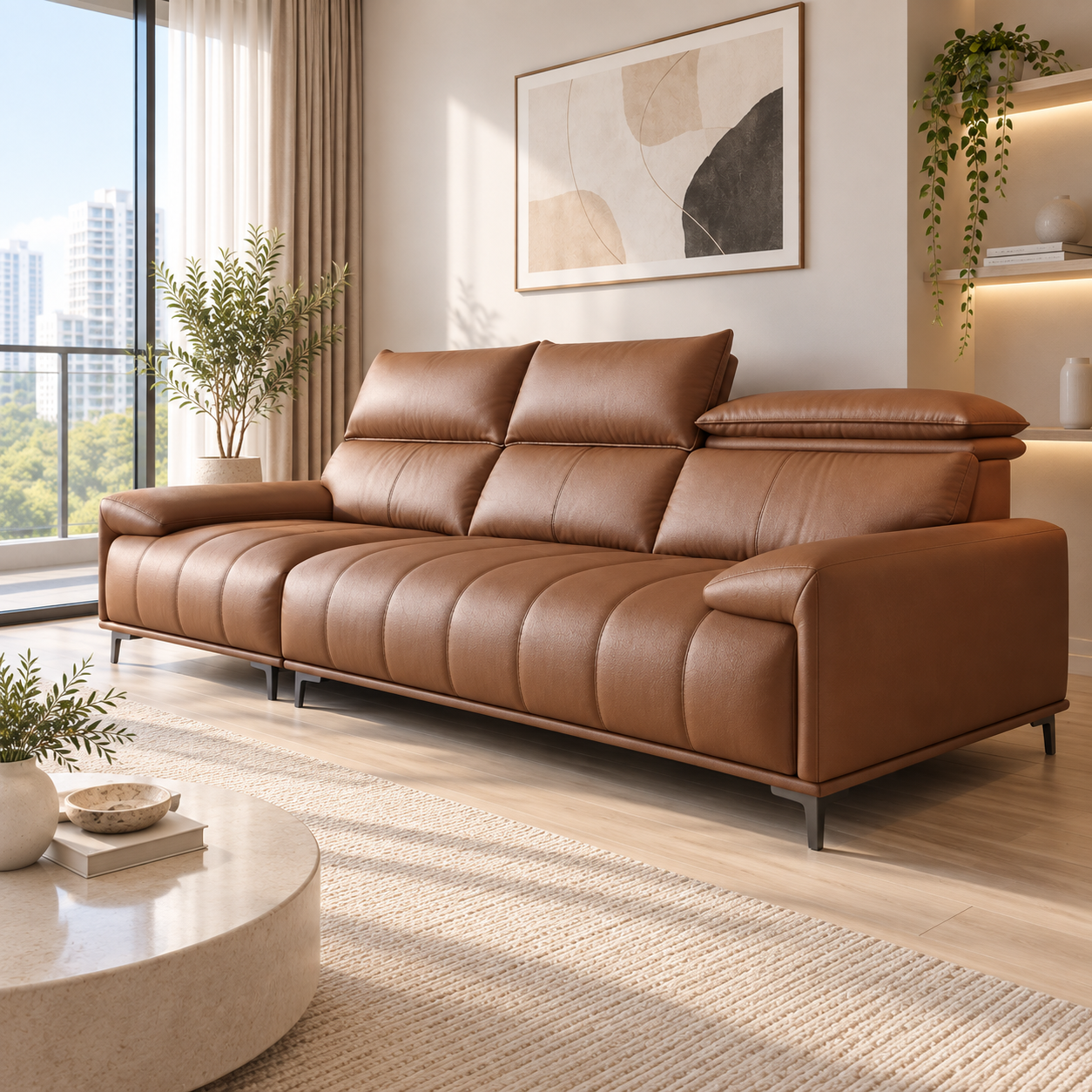 Sorvello Leather Sofa