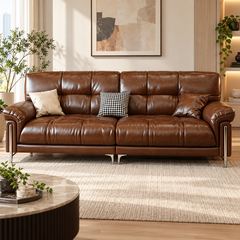 Vellorae Leather Sofa