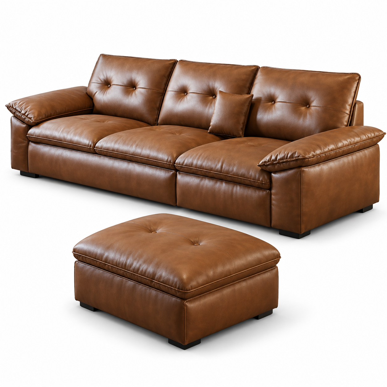 Darvessa Leather Sofa