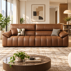 Zorvella Leather Sofa