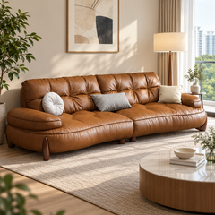 Elvaneo Leather Sofa