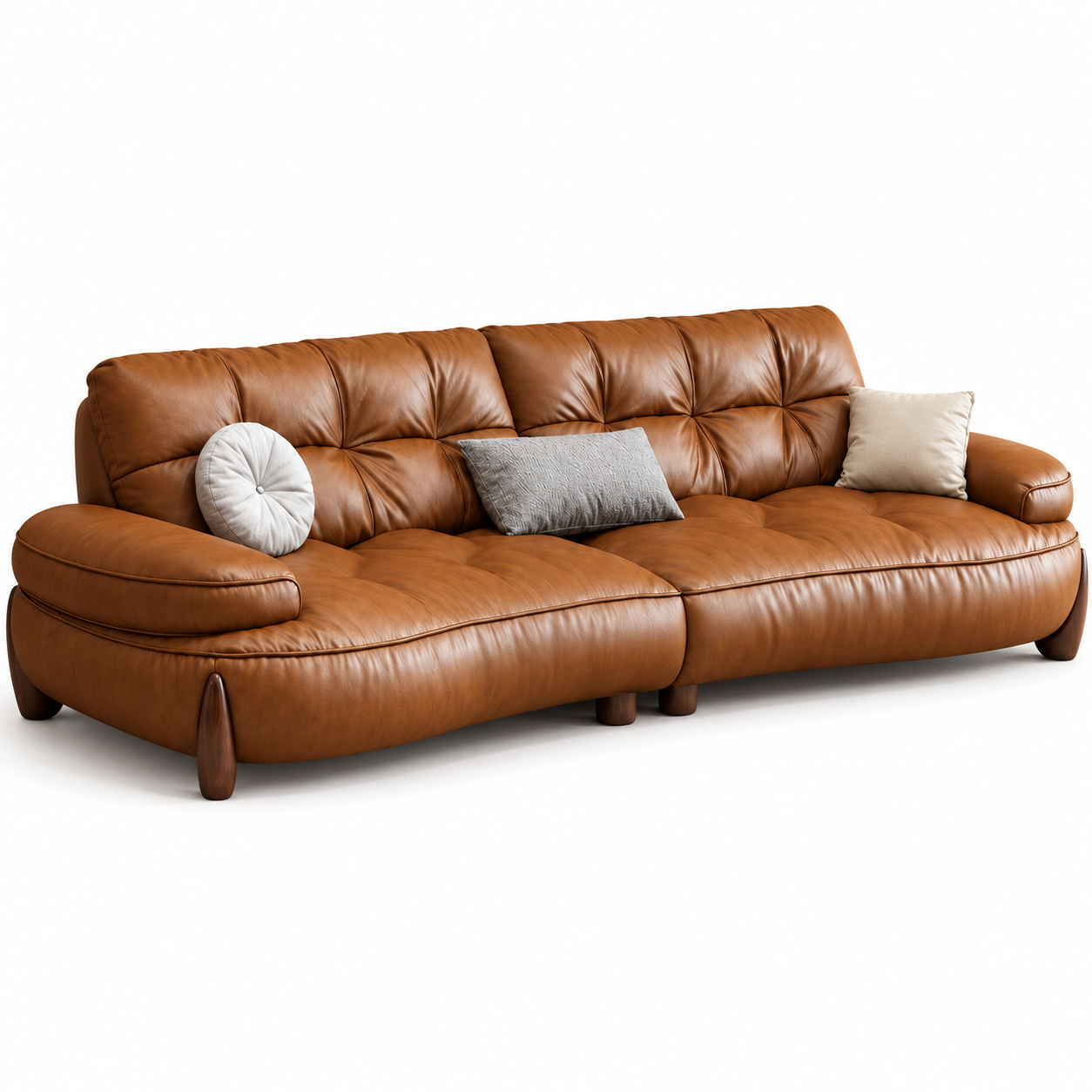 Elvaneo Leather Sofa