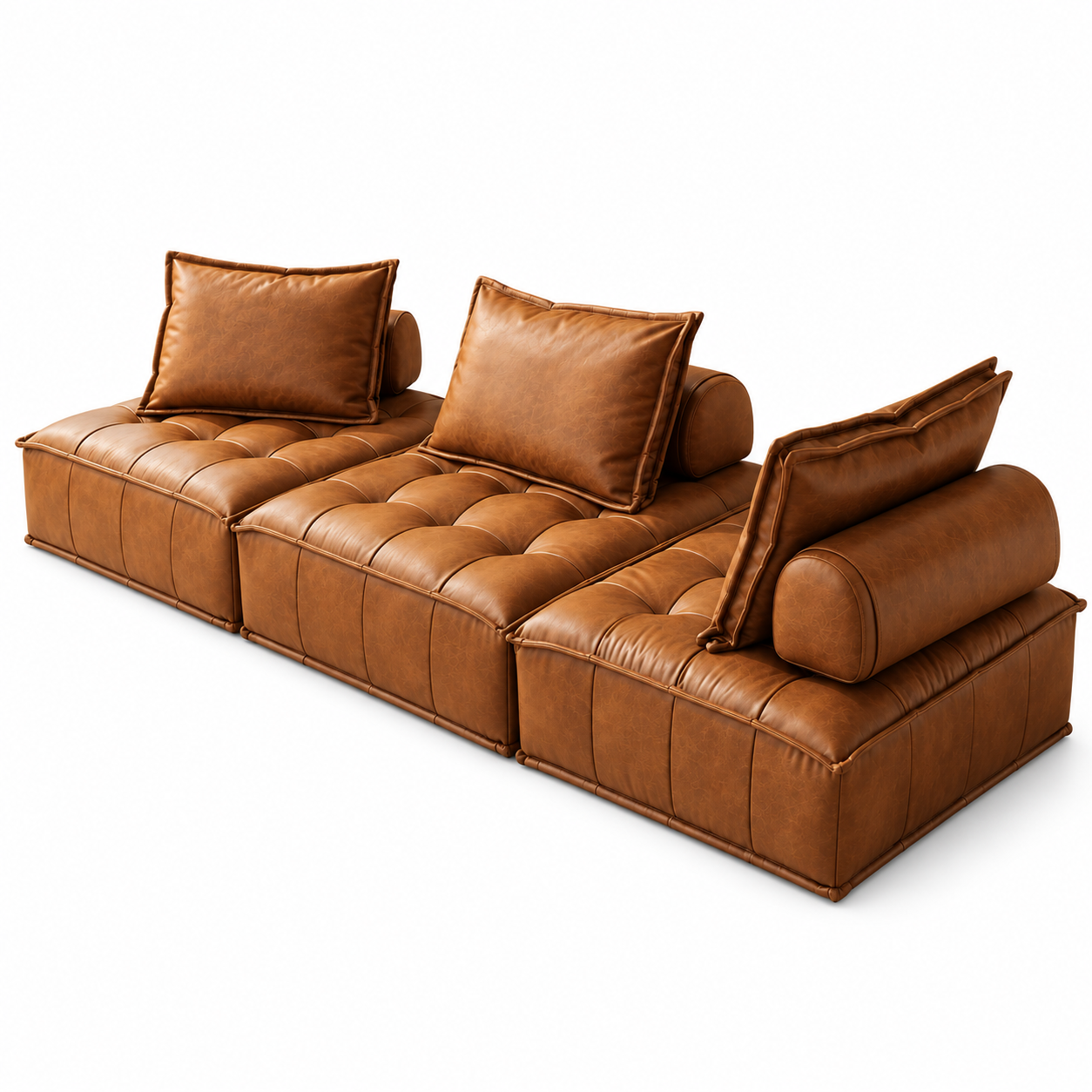 Morcello Faux Leather Sofa