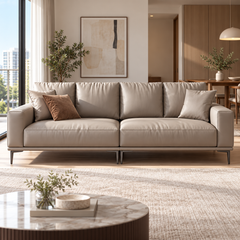 Velcira Leather Sofa