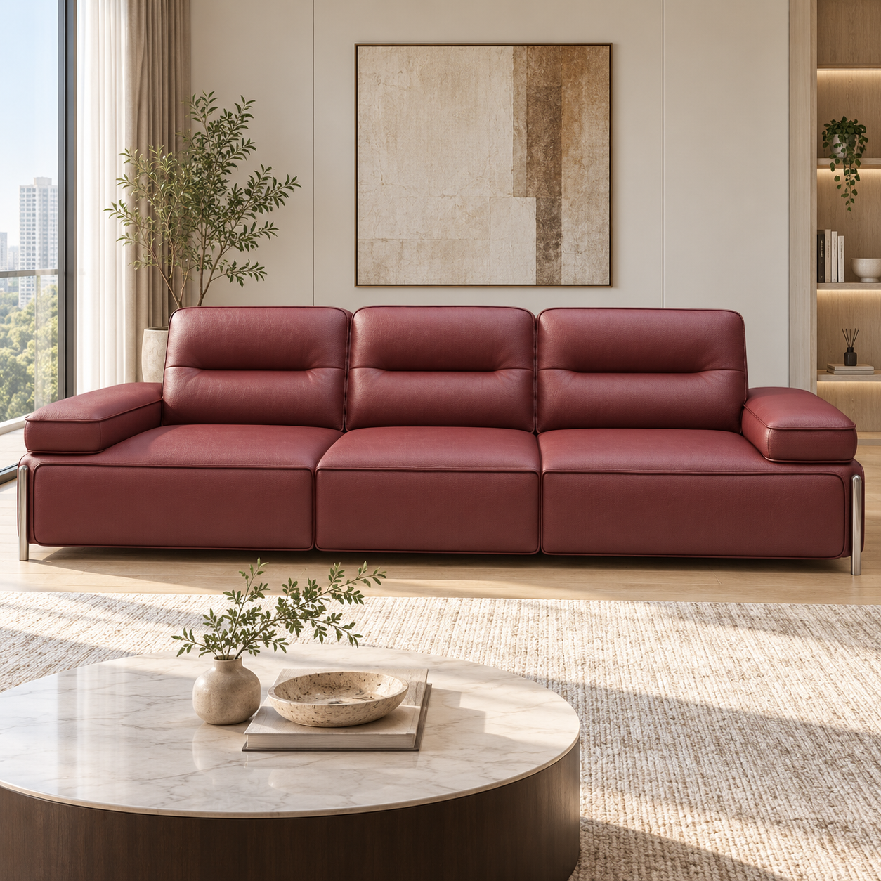 Orvenelle Leather Sofa
