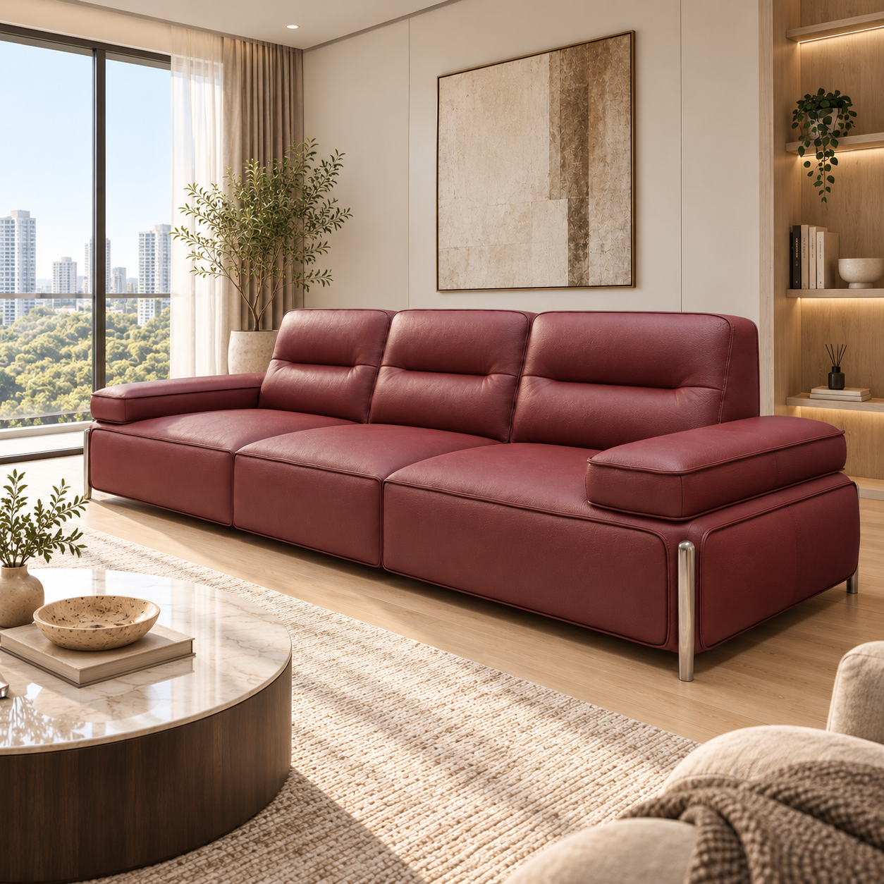 Orvenelle Leather Sofa