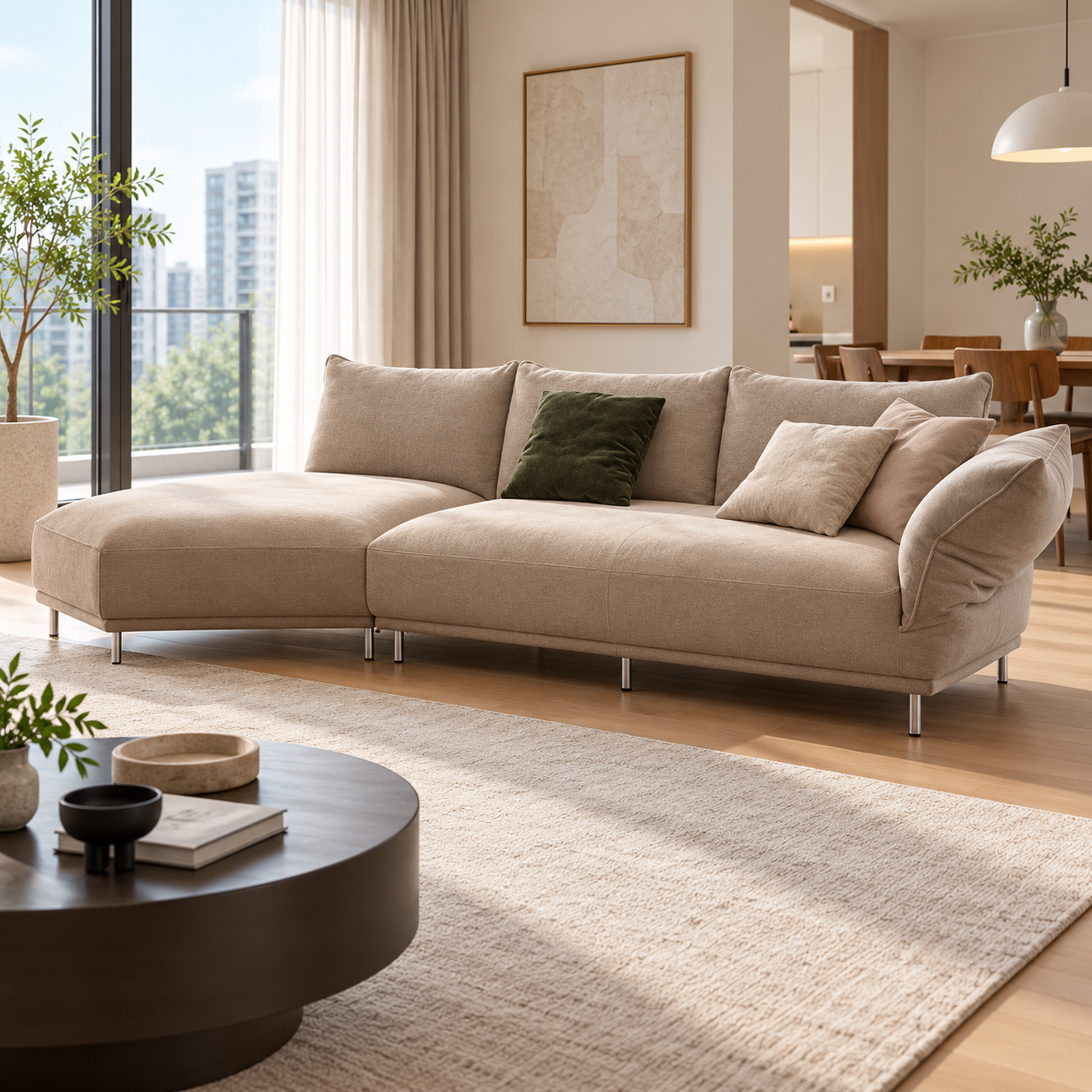 Novrano Fabric Sofa