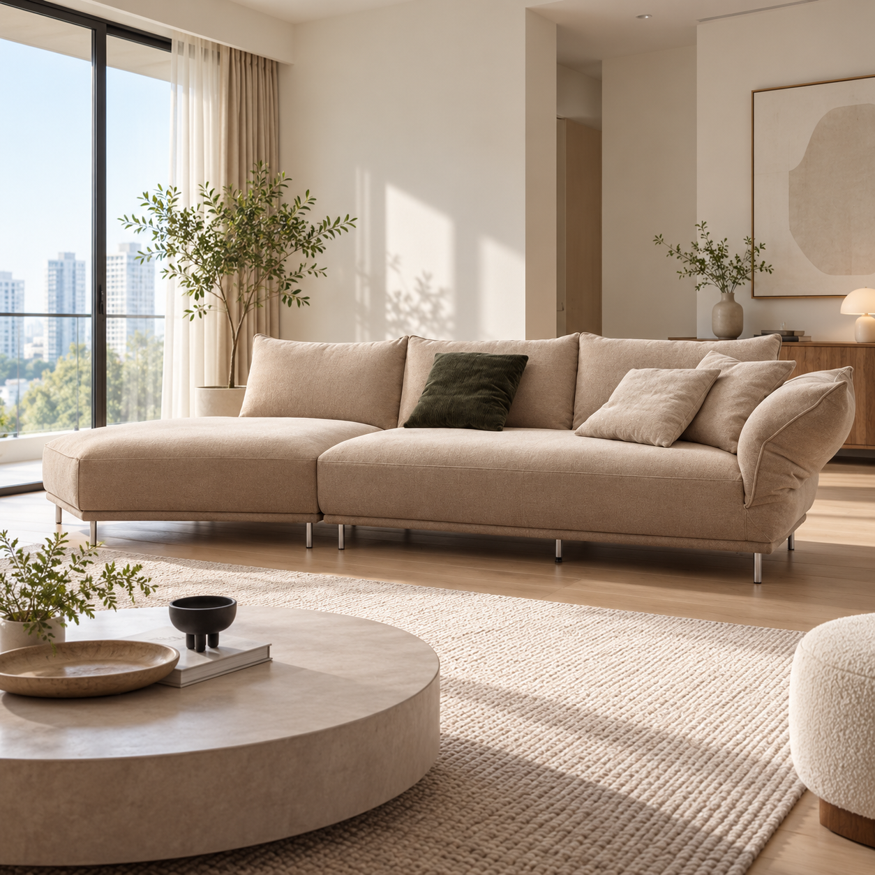 Novrano Fabric Sofa