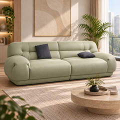 Elvierra Leather Sofa