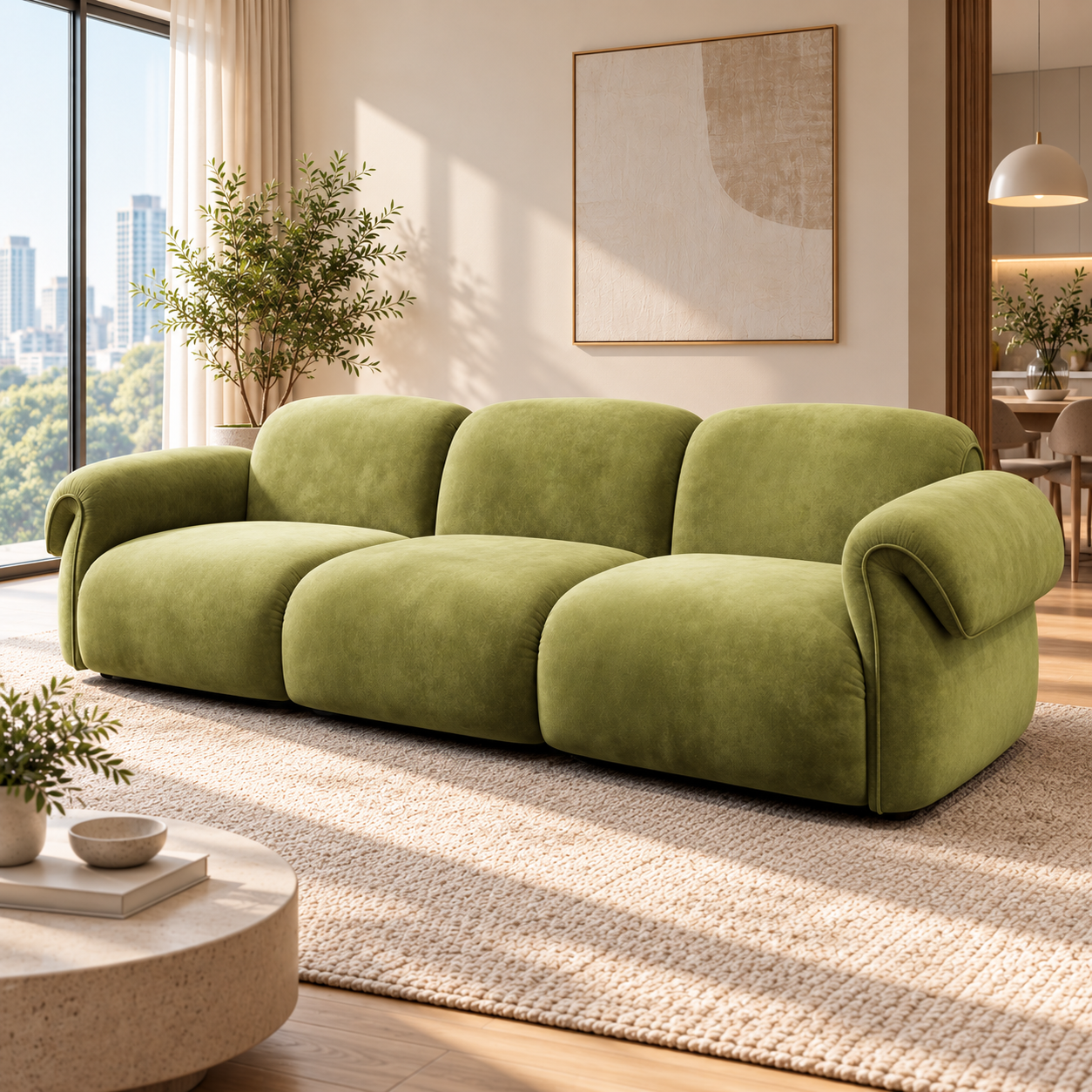 Novrienne Fabric Sofa