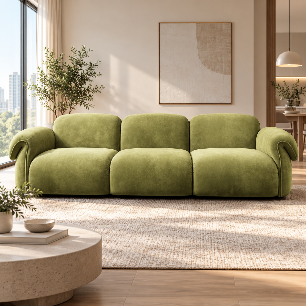 Novrienne Fabric Sofa