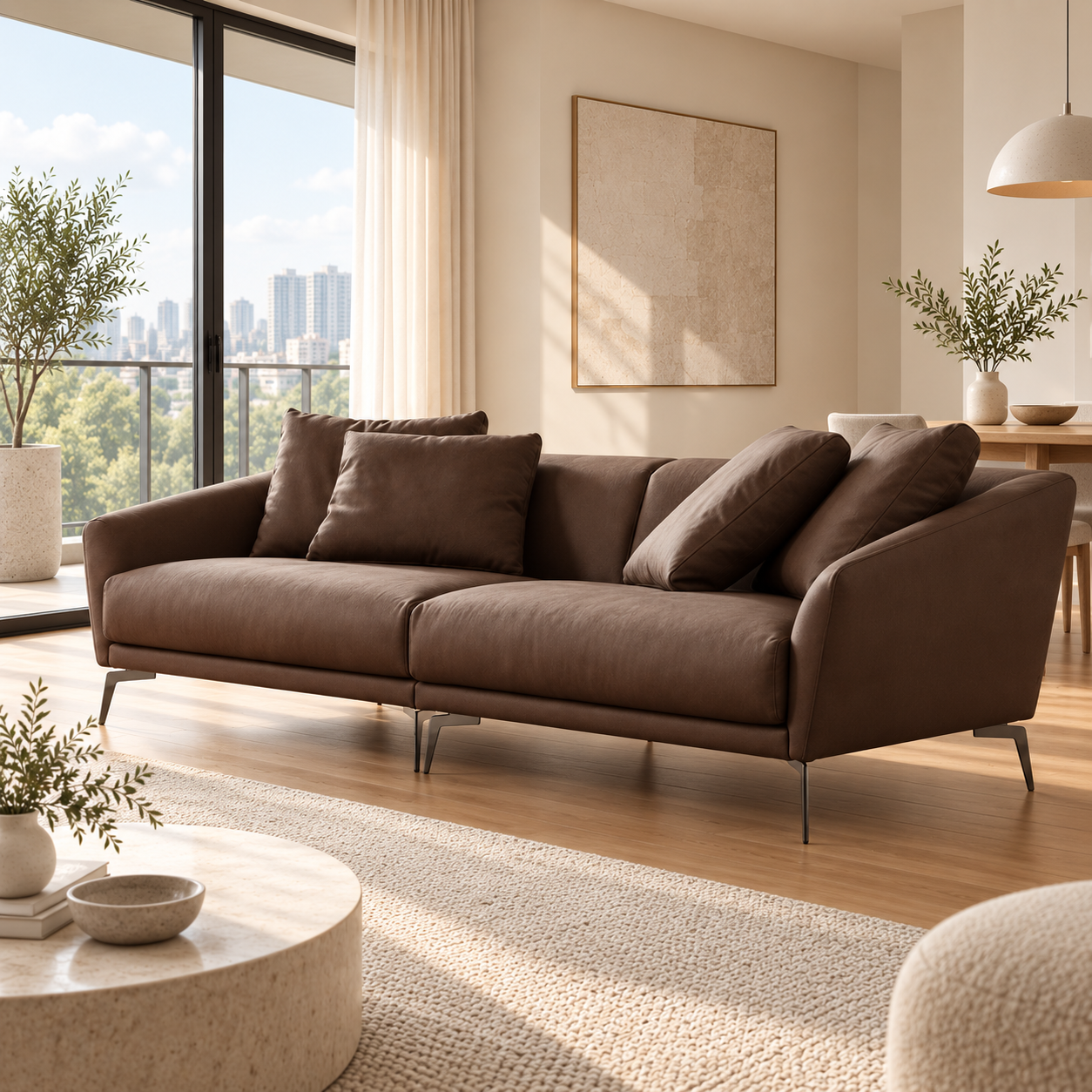 Belcora Leather Sofa