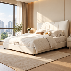 Belrienne Genuine Leather Bed Frame