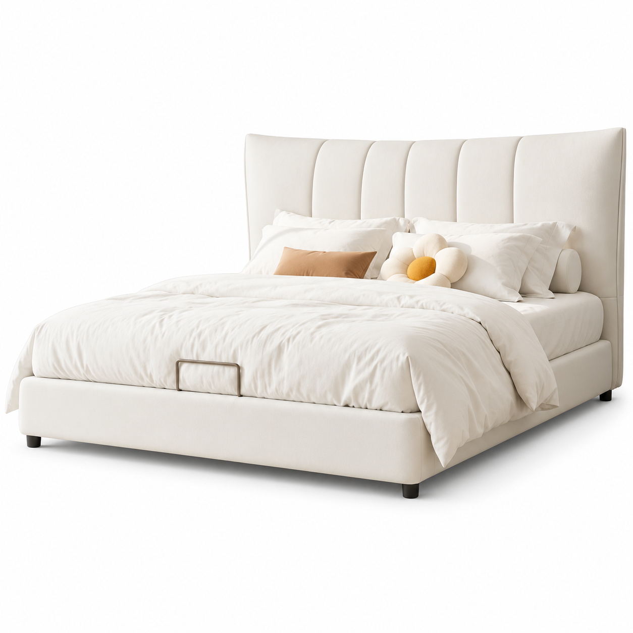 Belrienne Genuine Leather Bed Frame