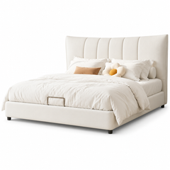 Belrienne Genuine Leather Bed Frame