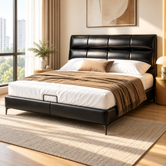 Tavonra Leather Bed Frame